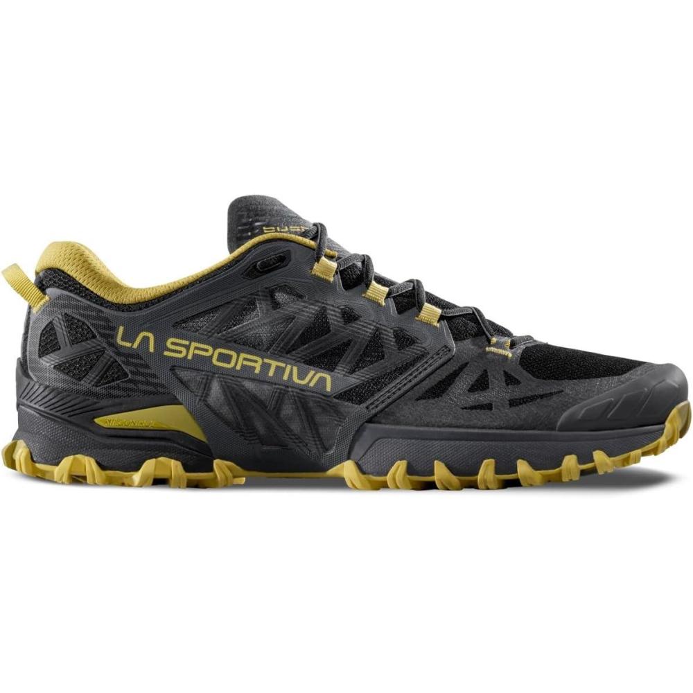 imageLa Sportiva Mens Bushido III Performance MountainTrail Running ShoesCarbonBamboo
