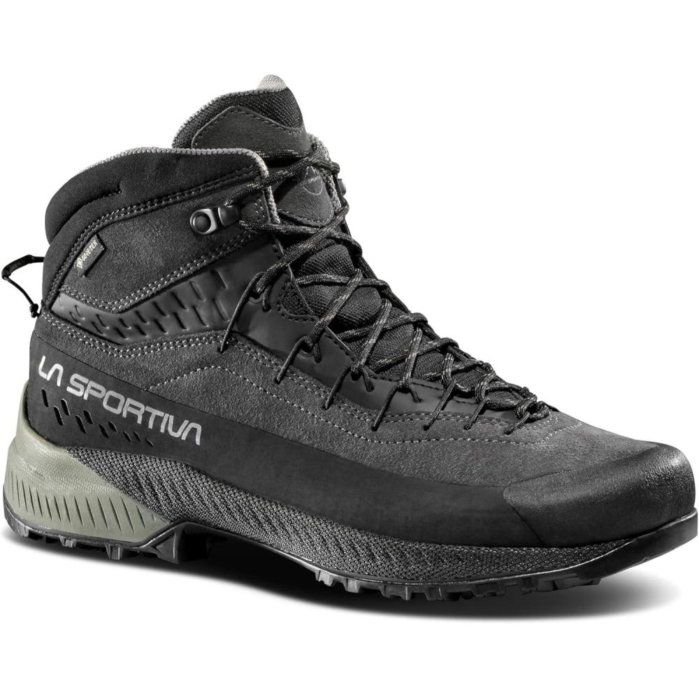 imageLa Sportiva Mens TX4 EVO Mid GTX Waterproof ApproachHiking ShoesCarbonClay
