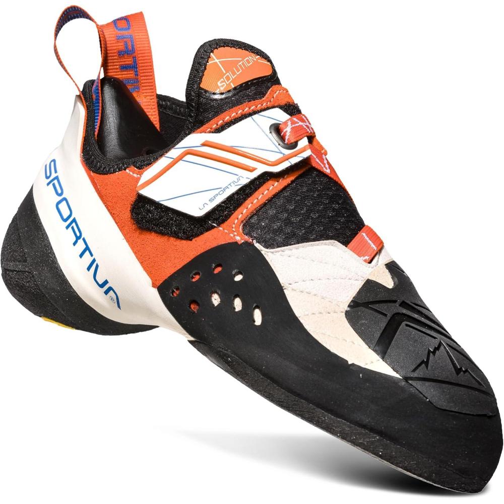 imageLa Sportiva Womens Solution Rock Climbing ShoesWhiteLily Orange 2