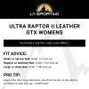 La Sportiva Womens Ultra Raptor II Mid Leather GTX Waterproof Hiking Boots(Grey/Cherry Tomato)