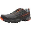 La Sportiva Mens Akyra II Light Hiker and Trail Running Shoe(Carbon/Cherry Tomato)