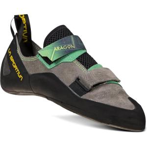 La Sportiva Mens Aragon Rock Climbing Shoes(Clay/Jasmine Green 2)