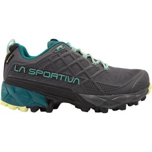 La Sportiva Womens Akyra II GTX Waterproof Light Hiker and Trail Running Shoe(Carbon/Juniper)