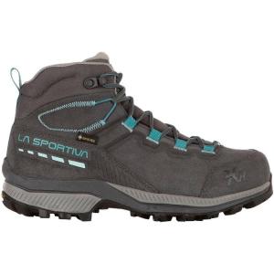 La Sportiva Womens TX Hike Mid Leather GTX Waterproof Hiking Boots(Carbon/Lagoon)