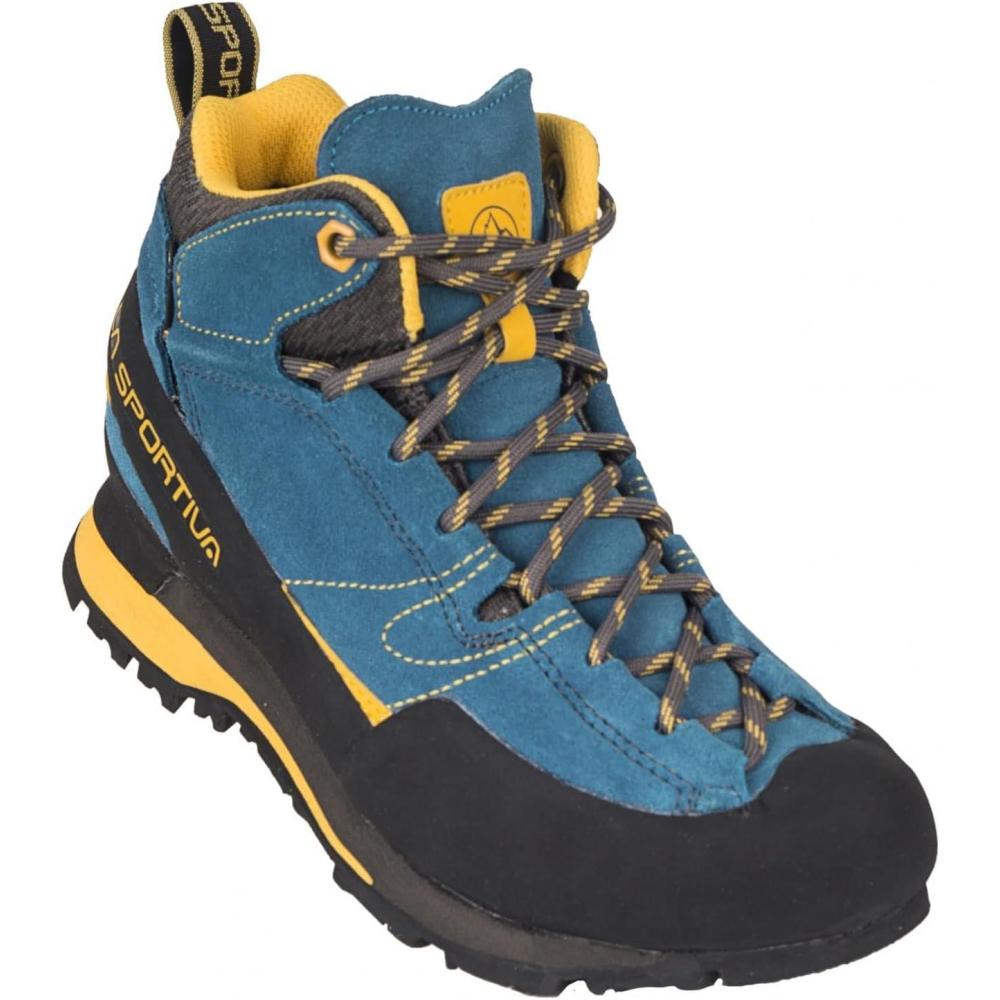 imageLa Sportiva Unisex High Rise Hiking BootsBlue Yellow