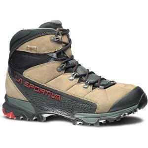 La Sportiva Men’s Nucleo High GTX Hiking Shoe, Taupe/Brick, 41