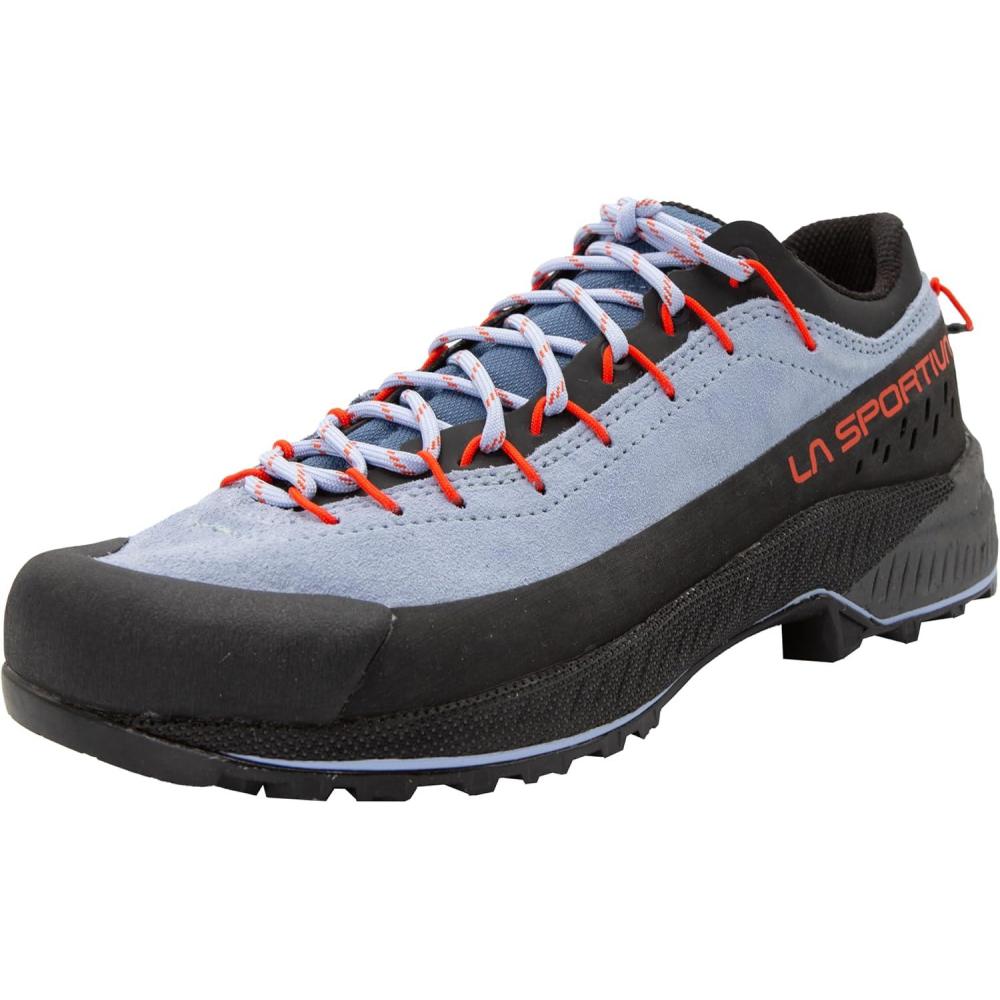 imageLa Sportiva Womens TX4 EVO Leather Technical ApproachHiking ShoesStoneblueCherry Tomato