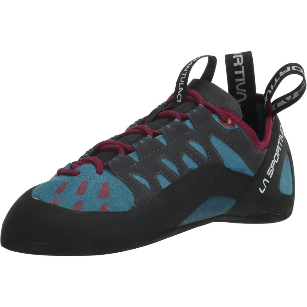 imageLA Sportiva Tarantulace Womens Turquoise Climbing ShoesTopaz Red Plum