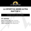 La Sportiva Mens Ultra Raptor II Trail Running Shoes(Carbon/Hawaiian Sun)