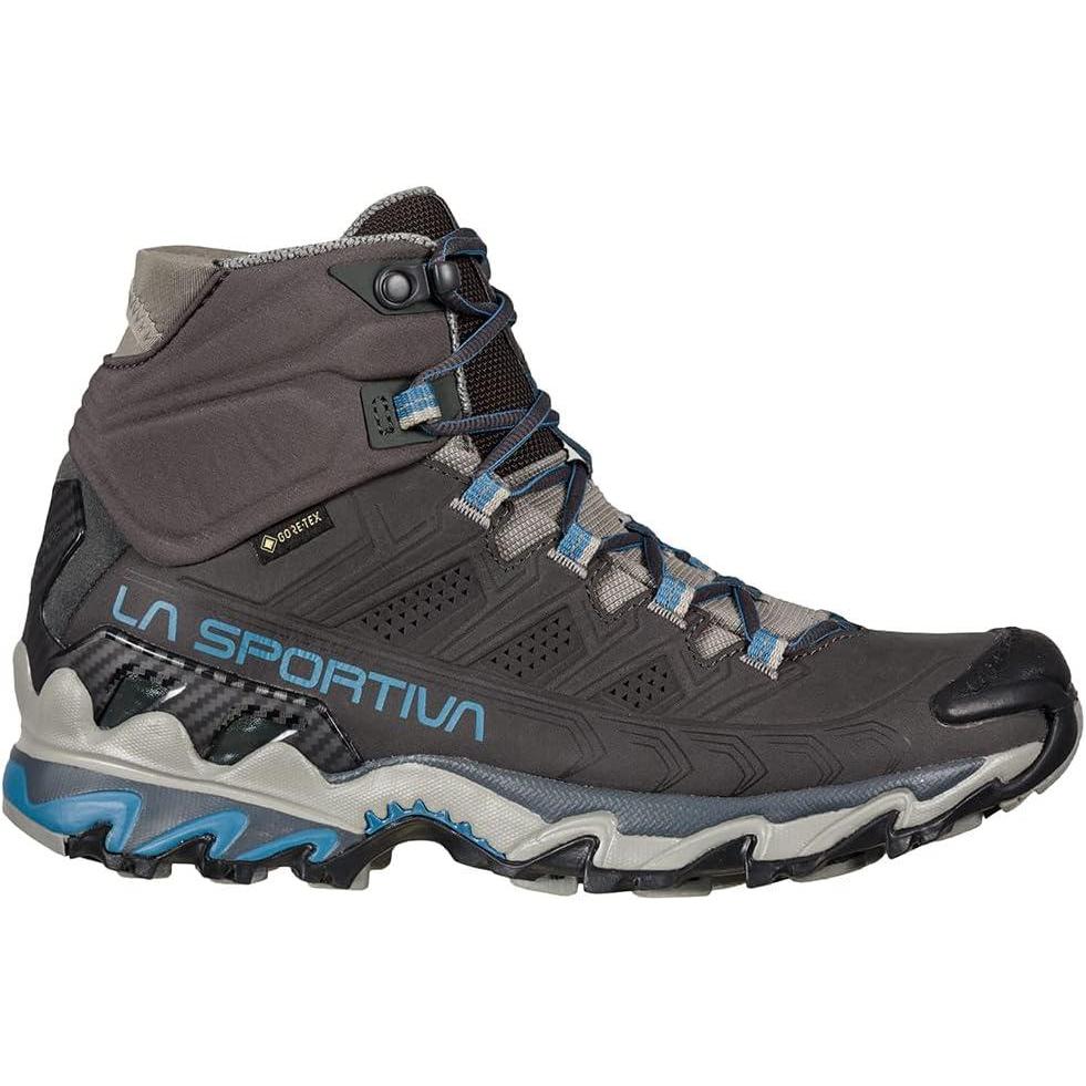 imageLa Sportiva Womens Ultra Raptor II Mid Leather GTX Waterproof Hiking BootsCarbonAtlantic