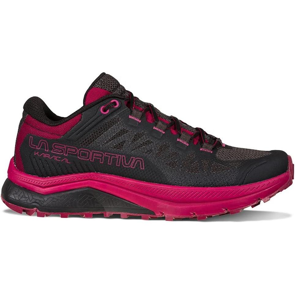 imageLa Sportiva Womens Karacal Trail Running ShoeBlackRed Plum