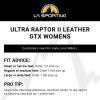 La Sportiva Womens Ultra Raptor II Leather GTX Hiking Shoes, Clay/Mist, 5.5-6