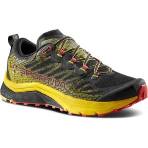 La Sportiva Men’s Camping & Hiking Trail Running Shoes, 12 AU(Black Yellow)