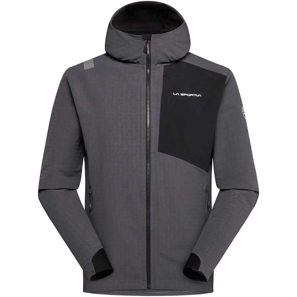 imageLa Sportiva Descender Storm Mens Softshell FullZip Jacket WindResistant Breathable Climbing Ski Touring HikingOnyxChalk