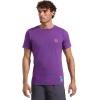 La Sportiva Climbing On The Moon Men’s Graphic T-Shirt — Breathable, Comfortable, Lightweight — Climbing, Hiking, Travel(Viola/Giallo)