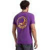 La Sportiva Climbing On The Moon Men’s Graphic T-Shirt — Breathable, Comfortable, Lightweight — Climbing, Hiking, Travel(Viola/Giallo)