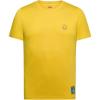 La Sportiva Climbing On The Moon Men’s Graphic T-Shirt — Breathable, Comfortable, Lightweight — Climbing, Hiking, Travel(Giallo/Viola)