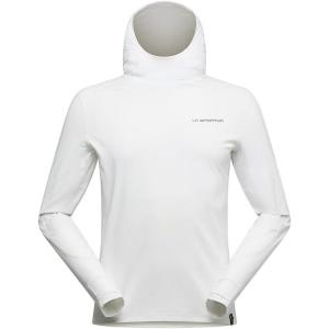 La Sportiva Cloud Shadow Sun Hoody Men’s Tech Shirt — Lightweight, Breathable, Moisture Wicking — Hiking, Trail Running(Chalk/Onyx)
