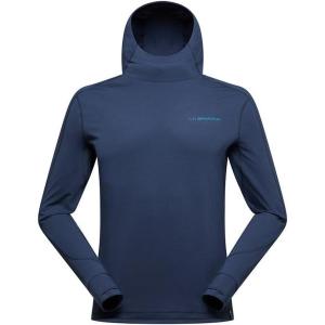 La Sportiva Cloud Shadow Sun Hoody Men’s Tech Shirt — Lightweight, Breathable, Moisture Wicking — Hiking, Trail Running(Night Sky/Lake)