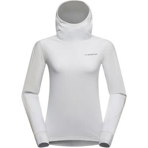 La Sportiva Cloud Shadow Sun Hoody Women’s Tech Shirt — Lightweight, Breathable, Moisture Wicking — Hiking, Trail Running(Chalk/Onyx)