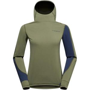 La Sportiva Cloud Shadow Sun Hoody Women’s Tech Shirt — Lightweight, Breathable, Moisture Wicking — Hiking, Trail Running(Cypress/Night Sky)