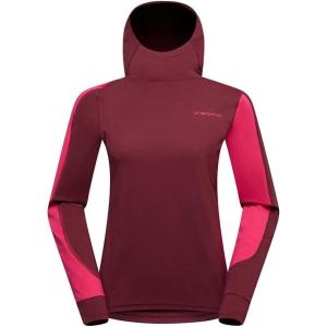 La Sportiva Cloud Shadow Sun Hoody Women’s Tech Shirt — Lightweight, Breathable, Moisture Wicking — Hiking, Trail Running(Redwood/Azalea)