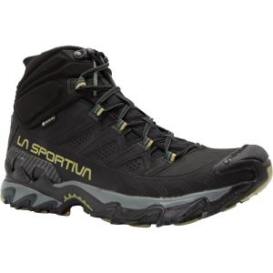 La Sportiva Mens Ultra Raptor II Mid Leather GTX Waterproof Hiking Boots(Black/Cedar)