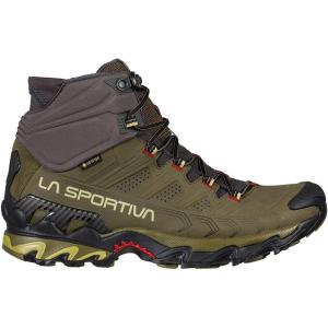 La Sportiva Mens Ultra Raptor II Mid Leather GTX Waterproof Hiking Boots(Ivy/Tango)