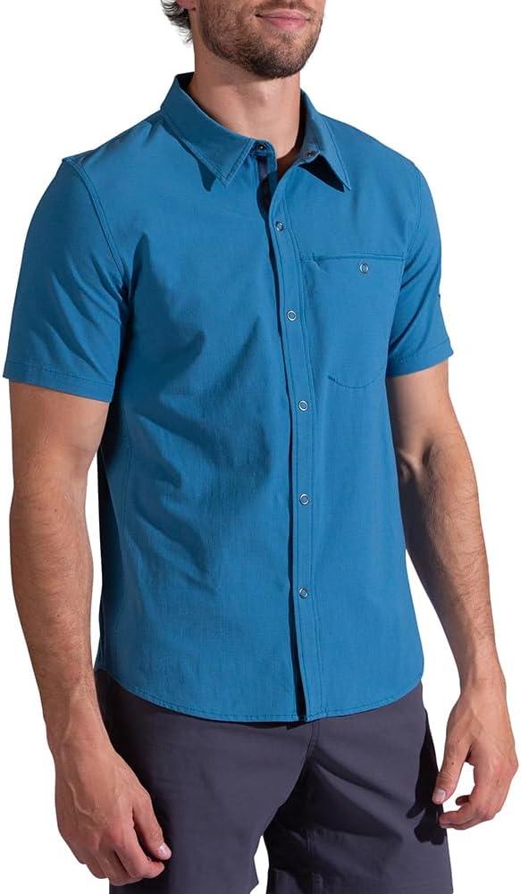 imageLa Sportiva Superfly Mens ButtonUp Shirt Lightweight QuickDry Breathable Fabric Relaxed Fit Hiking Trekking Travel Lake XLarge