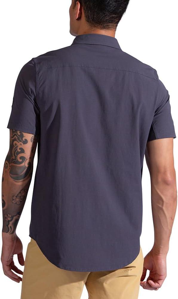 imageLa Sportiva Superfly Mens ButtonUp Shirt Lightweight QuickDry Breathable Fabric Relaxed Fit Hiking Trekking Travel Onyx Large