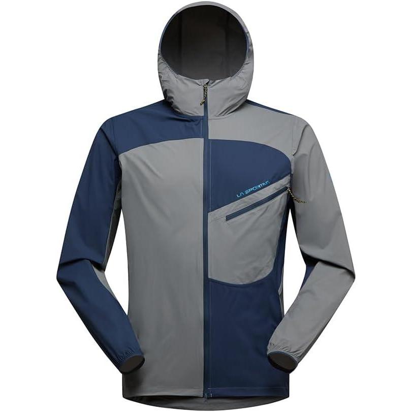 imageLa Sportiva Freeway Wind Mens Windbreaker Jacket Lightweight Wind Resistant Packable Trail Running Hiking TrekkingSteelNight Sky