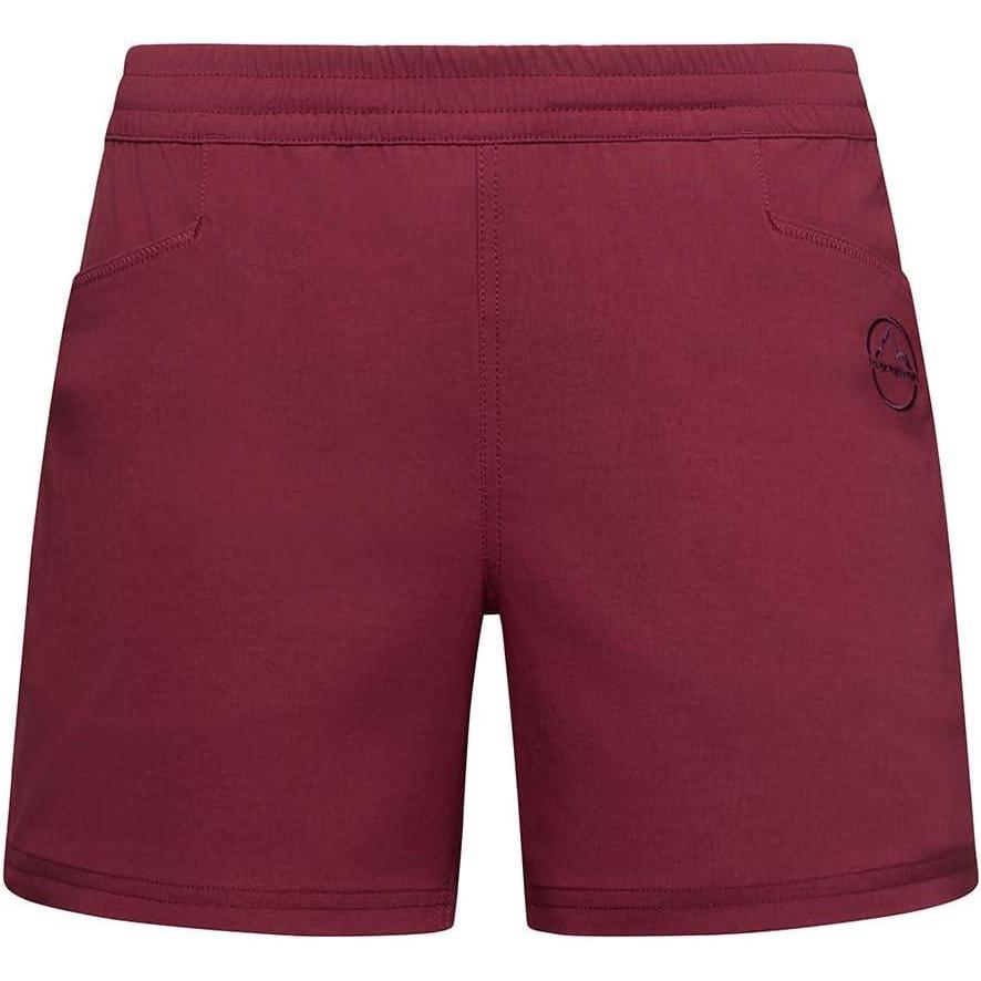 imageLa Sportiva Gambit Womens Climbing Shorts Lightweight Stretch Fabric Flexible Movement Climbing Hiking TrekkingRedwood