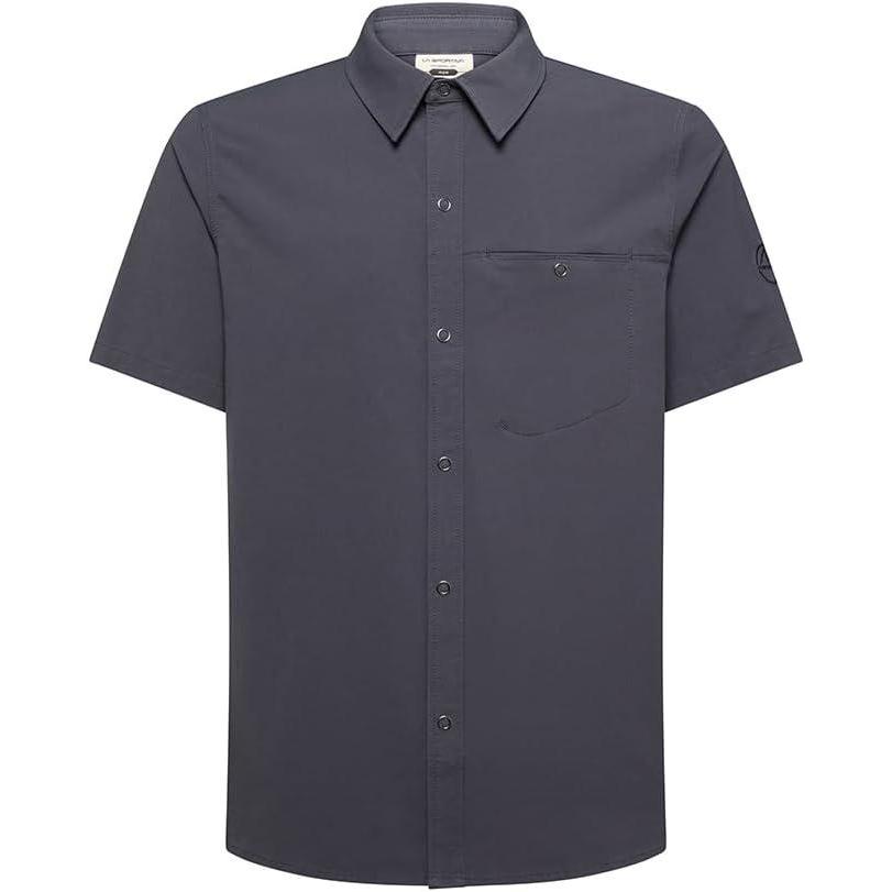 imageLa Sportiva Superfly Mens ButtonUp Shirt  Lightweight QuickDry Breathable Fabric Relaxed Fit  Hiking Trekking Travel Onyx Medium