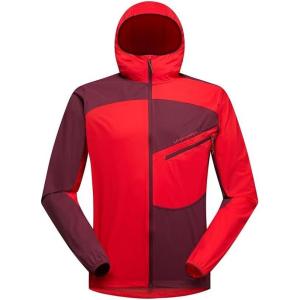 La Sportiva Freeway Wind Men’s Windbreaker Jacket — Lightweight, Wind Resistant, Packable — Trail Running, Hiking, Trekking(Mountain Red/Redwood)