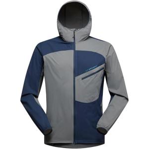 La Sportiva Freeway Wind Men’s Windbreaker Jacket — Lightweight, Wind Resistant, Packable — Trail Running, Hiking, Trekking(Steel/Night Sky)