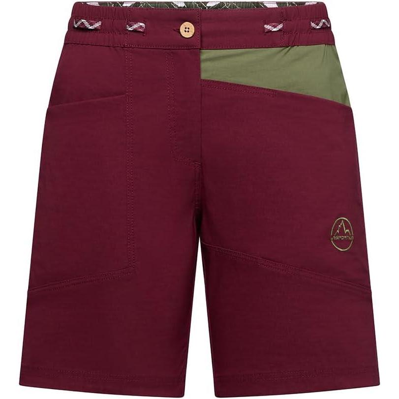 imageLa Sportiva Mantra Womens Climbing Shorts Breathable Lightweight Stretch Fabric Bouldering Hiking TrekkingRedwoodCypress