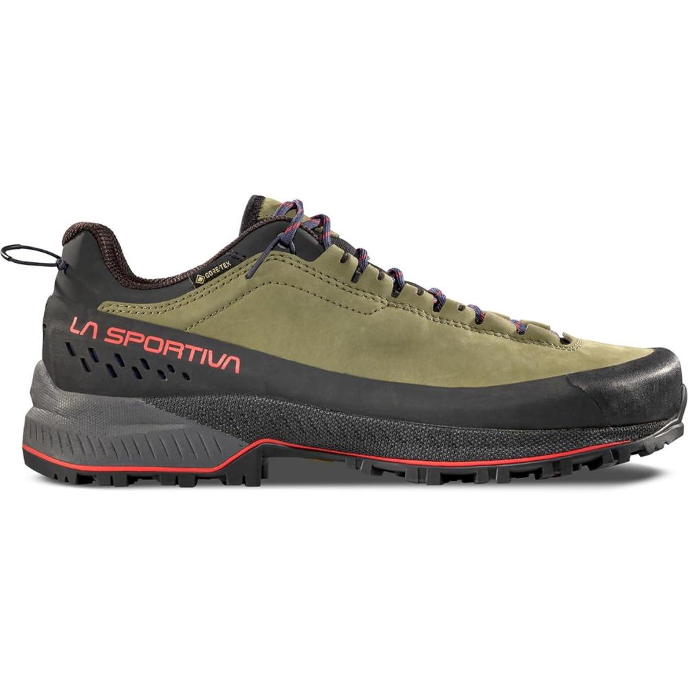 imageLA SPORTIVA Hiking shoes TX5 Evo GTX waterproof and stable hiking shoes for men with nonslip outsole and nubuck leather upperCypress Mountain Red