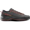 La Sportiva Men’s TX4 EVO Leather Technical Approach/Hiking Shoes, Carbon/Cherry Tomato, US 14 (EU Equivalent 48)