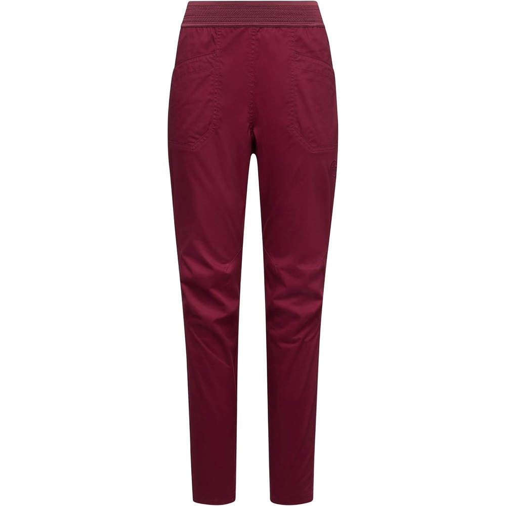 image:imageLa Sportiva Roots Womens Climbing Pants Durable Stretch Fabric Harness Ready Fitted Bouldering Gym TravelRedwood