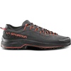 La Sportiva Mens TX4 EVO Leather Technical Approach/Hiking Shoes(Carbon/Cherry Tomato)