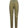 La Sportiva Roots Women’s Climbing Pants — Durable, Stretch Fabric, Harness Ready, Fitted — Bouldering, Gym, Travel(Cypress)