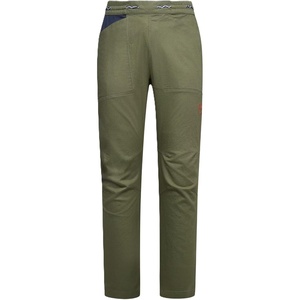 La Sportiva Bolt Men’s Climbing Pants — Durable, Stretch Fabric, Comfortable Fit — Climbing, Bouldering, Gym, Training(Cypress/Mountain Red)