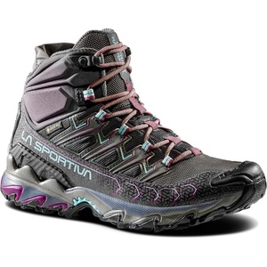 La Sportiva Womens Ultra Raptor II Mid GTX Hiking Boot, Carbon/Iceberg, 10 Wide