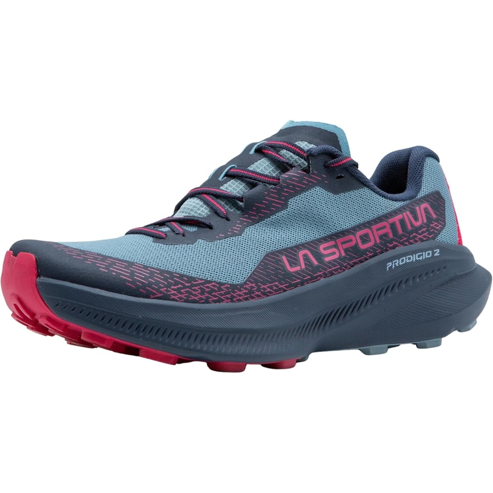 image:imageLa Sportiva Womens Prodigio 2 Trail Running Shoe Versatile Daily Trainer to Race Day Reactive Cushioning Breathable amp GrippyLimestoneAzalea