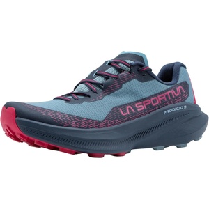 La Sportiva Womens Prodigio 2 Trail Running Shoe – Versatile Daily Trainer to Race Day – Reactive Cushioning – Breathable & Grippy(Limestone/Azalea)