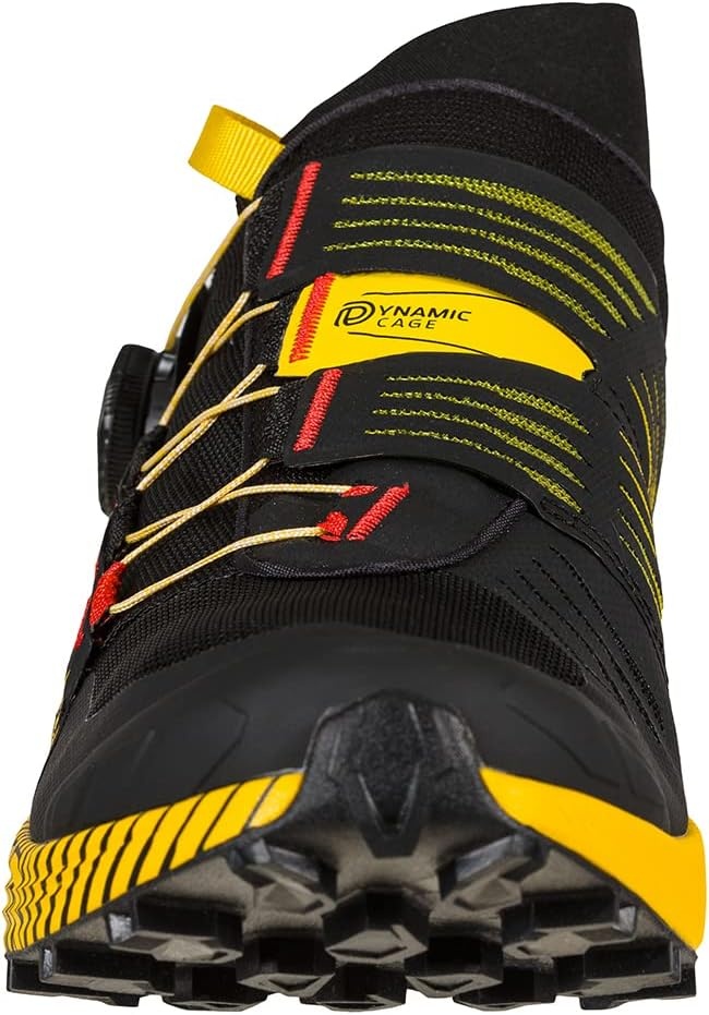image:imageLa Sportiva Mens Cyklon Trail Running Shoes wBOA Lacing System BlackYellow 65