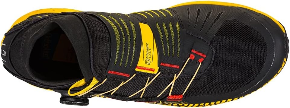 image:imageLa Sportiva Mens Cyklon Trail Running Shoes wBOA Lacing System BlackYellow 65