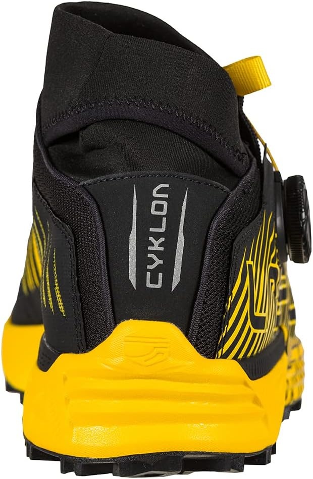 image:imageLa Sportiva Mens Cyklon Trail Running Shoes wBOA Lacing System BlackYellow 65