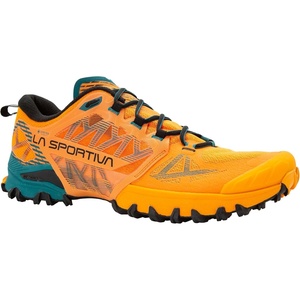 La Sportiva Mens Bushido III GTX Running Shoe | EU equivalent size 38 Waterproof Trail Running(Black/Flame)