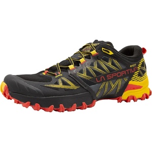 La Sportiva Mens Bushido III GTX Running Shoe | EU equivalent size 38 Waterproof Trail Running(Black/Yellow)
